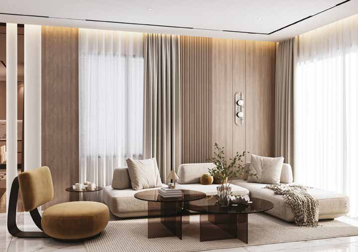 Modern dining area