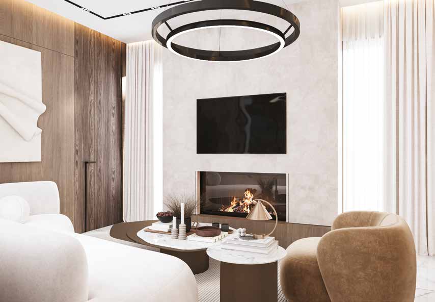 Open plan living area
